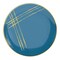 Smarty Had A Party 10.25" Blue with Gold Brushstroke Round Disposable Plastic Dinner Plates (120 Plates), 120PK 910BLG-CASE - alternate 2